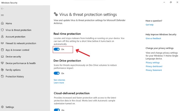 Cách bật/tắt Windows Defender