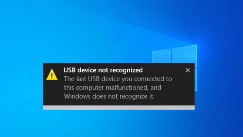 Sửa lỗi không nhận USB trên Windows